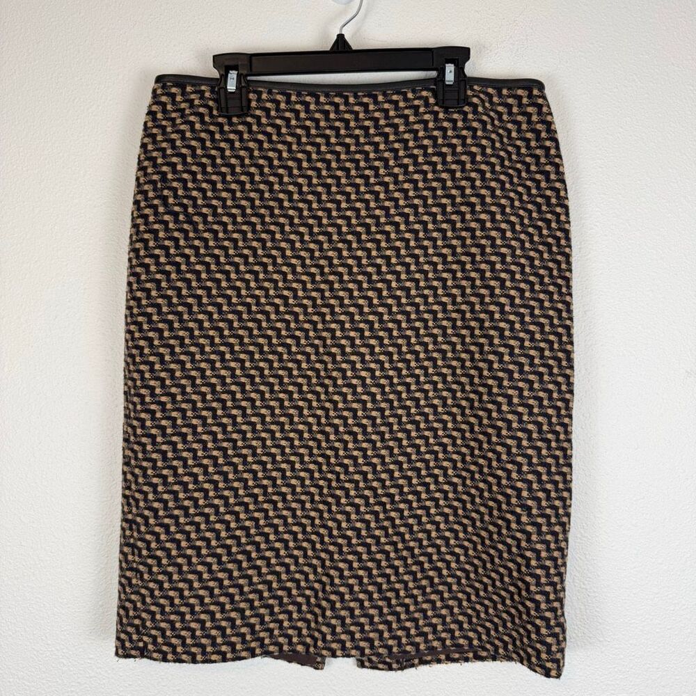 Nordstrom Collection ‘Nebraska Weave’ Brown Tweed Pencil Skirt Size 6